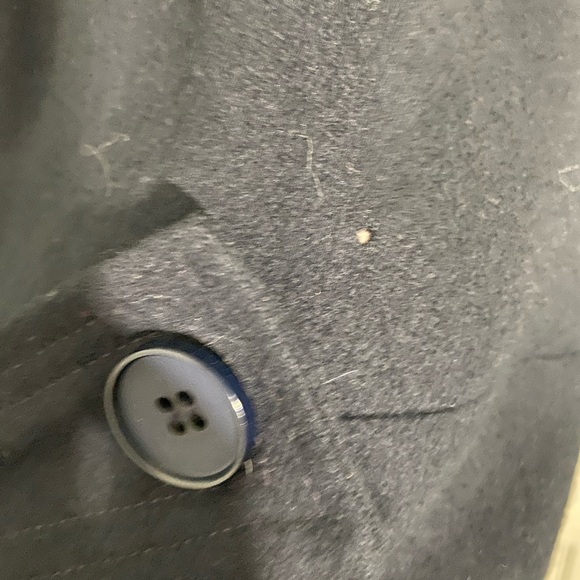 Double breasted Navy wool coat - Picture 9 of 12